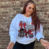 Gothic Halloween Collage Red Black DTF Print