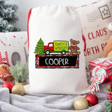 Personalized Santas Workshop Santa Sack DTF Print