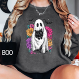 FLORAL GHOST AND CAT DTF Print