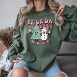 Fa La La Tree Snowman DTF Print