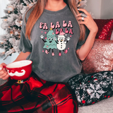Fa La La Tree Snowman DTF Print