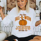 Checker Leopard Fall O ween Jesus DTF Print