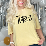Funky Serif Tigers DTF Print