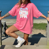 Preppy Coquette Blue/Pink Middle High DTF Print