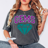 Rainbow Gems DTF Print