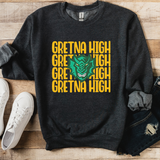 Gretna High Dragons Soft Repeat DTF Print