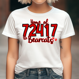 Home of the Bearcats 72417 DTF Print