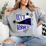 Hornets Lets Go Star Banner Trio DTF Print