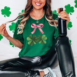 Coquette Shamrock Bow DTF Print