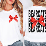 Bearcats Stacked with Ribbon DTF Print