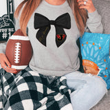 Lets Go Hurricanes Coquette Bow DTF Print