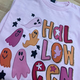 Cute Pink Halloween Ghost DTF Print