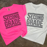 Back to School Checker DTF Print