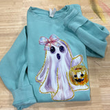 Irredecent Ghost With Basket DTF Print