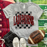 Checkered Ladyhorns DTF Print