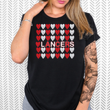 Lancers Heart Collage DTF Print