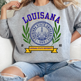 Louisiana Crest and Sprigs DTF Print