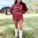 Long Live Cowgirls Hat and Boots DTF Print