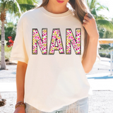 Nan Sunshine Days White Floral DTF Print