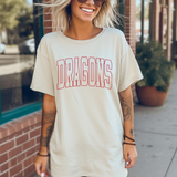 Dragons Outline Arch DTF Print