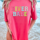 River Babe Faux Patch DTF Print