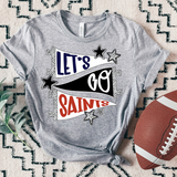 Saints Star Banner Trio DTF Print