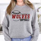 Wolves Softball 01 DTF Print