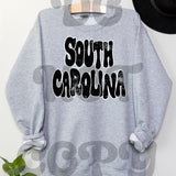 Wonky South Carolina DTF Print