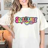 Back to School Retro Bubble School Occupation DTF Print