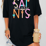 Saints Star Doodle Mix DTF Print