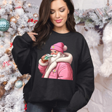 Santa Claus Coffee DTF Print