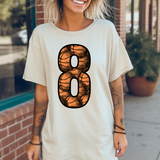 Sketch Basketball Number Custom DTF Print