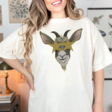 Starry Eye Goat DTF Print