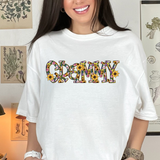 Grammy Sunflower DTF Print