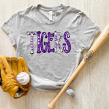 Tigers Doodle Font DTF Print
