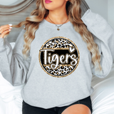 Tigers Faux Glitter Gold DTF Print