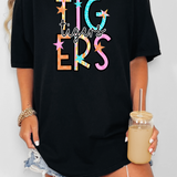 Tigers Star Doodle Mix DTF Print