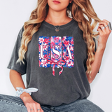 USA Patchwork DTF Print