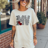 Lady Reds Checker Cheer DTF Print