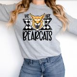 We Are Bearcats Checker DTF Print