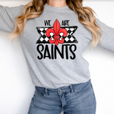 We Are Saints Checker DTF Print