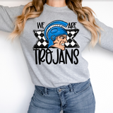 We Are Trojans Checker DTF Print