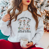 When Youre Dead Inside but its the Holiday Season Dancing Skeletons DTF Print