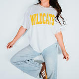 Wildcats Varsity Distressed Teams DTF Print