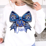Wildcats Rhinestone Bow DTF Print