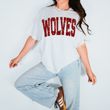 Wolves Varsity Distressed Teams DTF Print