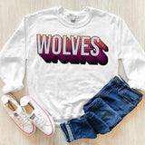 Wolves Layered Stack DTF Print