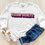 Yellow Jackets Layered Stack DTF Print