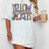 Yellow Jackets Star Doodle Mix DTF Print