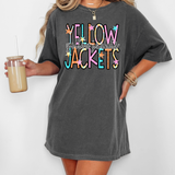 Yellow Jackets Star Doodle Mix DTF Print